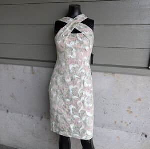 Vince Camuto Embroidered Bodycon Dress